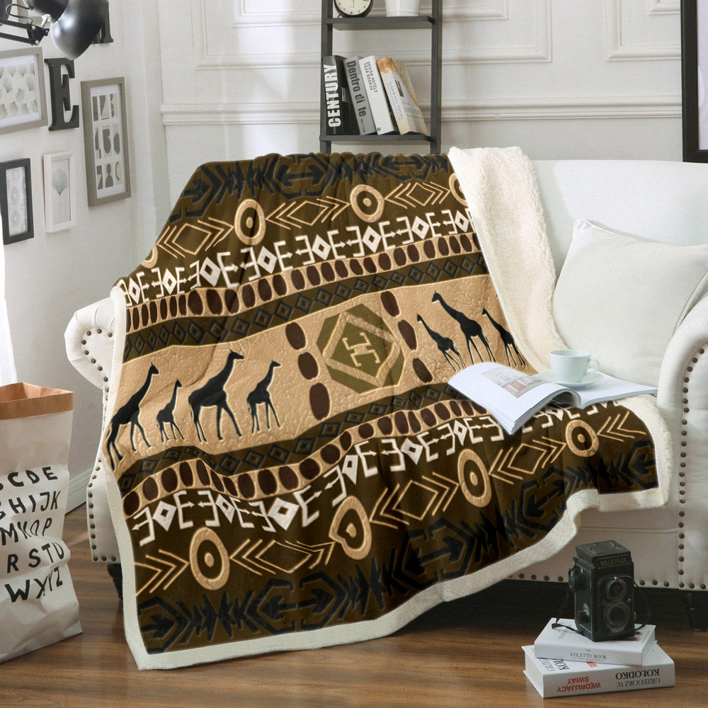 Giraffe CG280829TT Sherpa Fleece Blanket