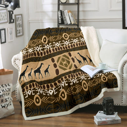 Giraffe CG280829TT Sherpa Fleece Blanket