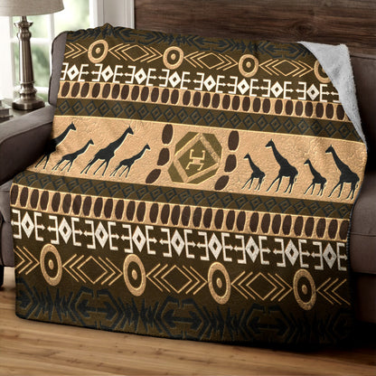 Giraffe CG280829TT Sherpa Fleece Blanket