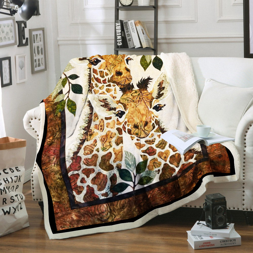Giraffe CL02110680MDF Sherpa Fleece Blanket