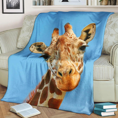 Giraffe DD260869F Sherpa Fleece Blanket
