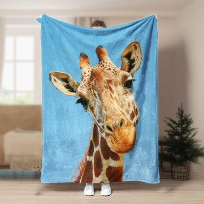 Giraffe DD260869F Sherpa Fleece Blanket
