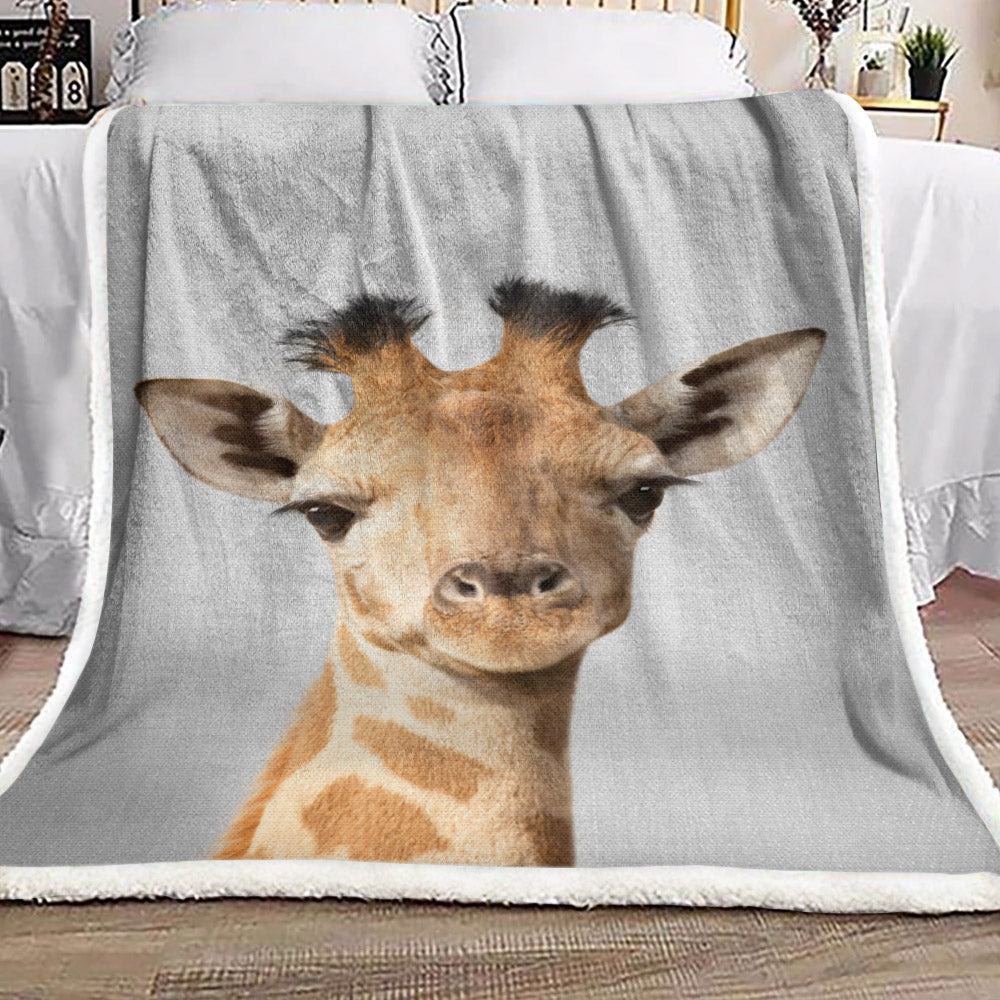 Giraffe VD0110113F Sherpa Fleece Blanket