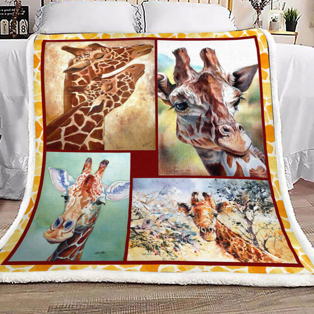 Giraffe YH25100450F Sherpa Fleece Blanket