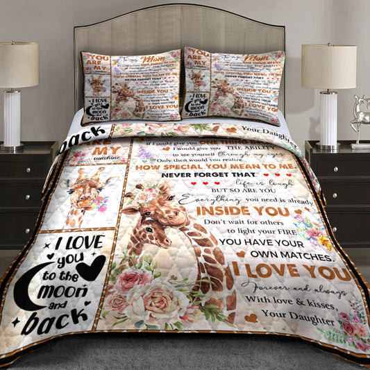 To My Mom I Love You Forever And Always Quilt Bedding Set HN11042305QB