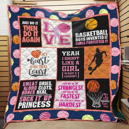 Girl Basketball CLH0711027Q Quilt Blanket