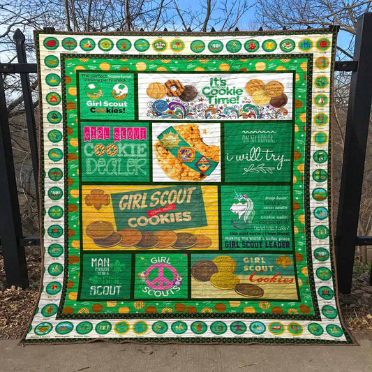 Girl Scout Cookie PKT240615 Quilt Blanket