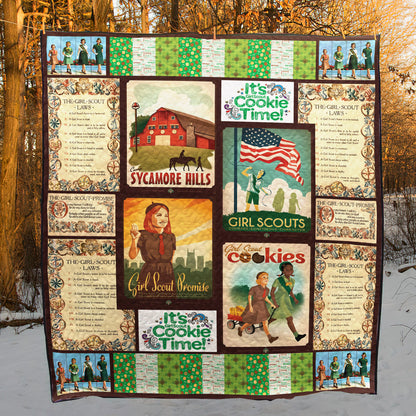 Girl Scout Cookies PKT200620 Quilt Blanket