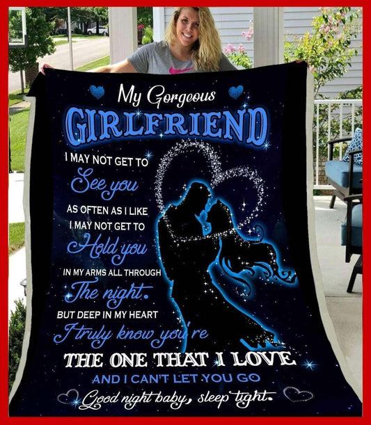 Girlfriend The one that I love CLA1910225F Sherpa Fleece Blanket