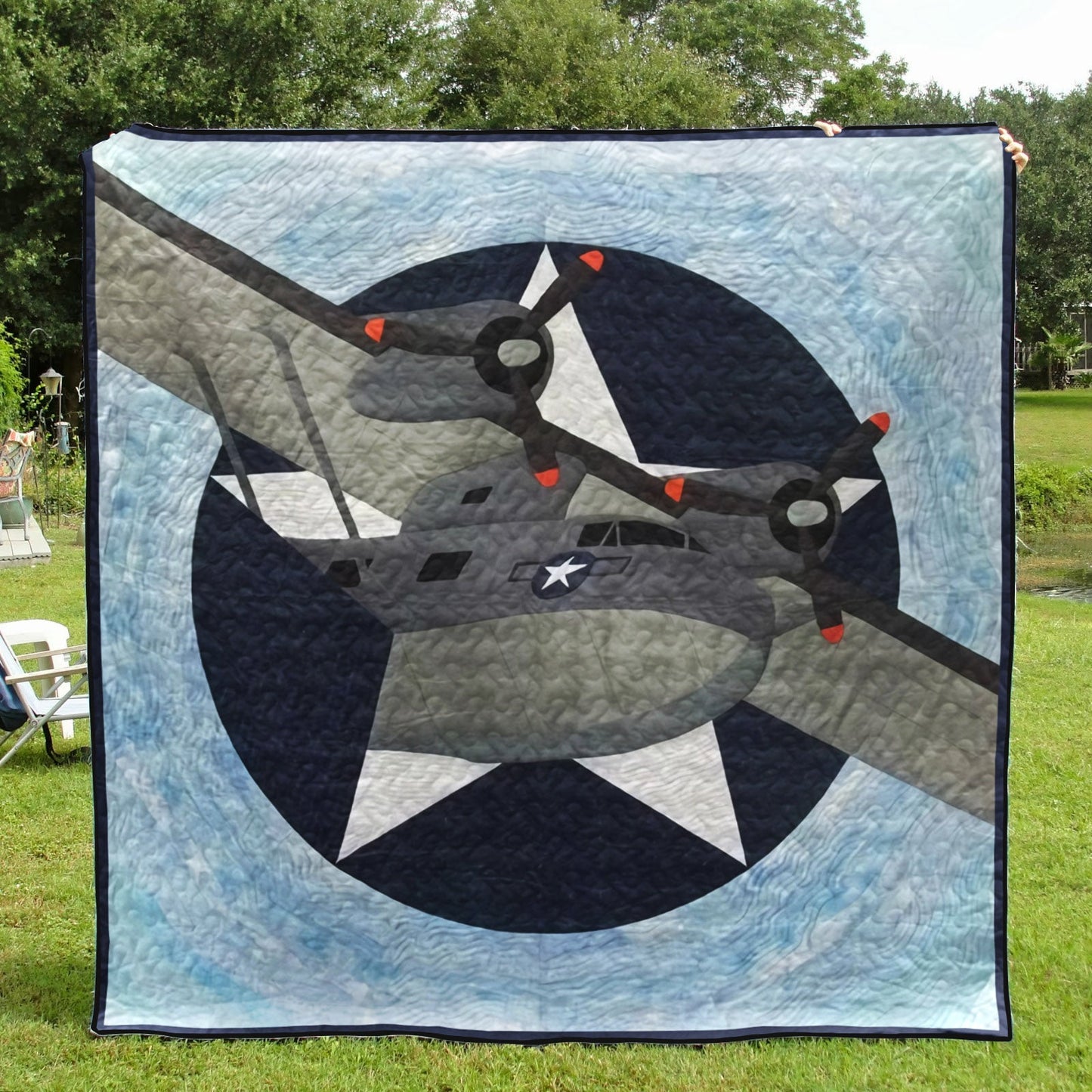 Go Navy CLA0111385Q Quilt Blanket