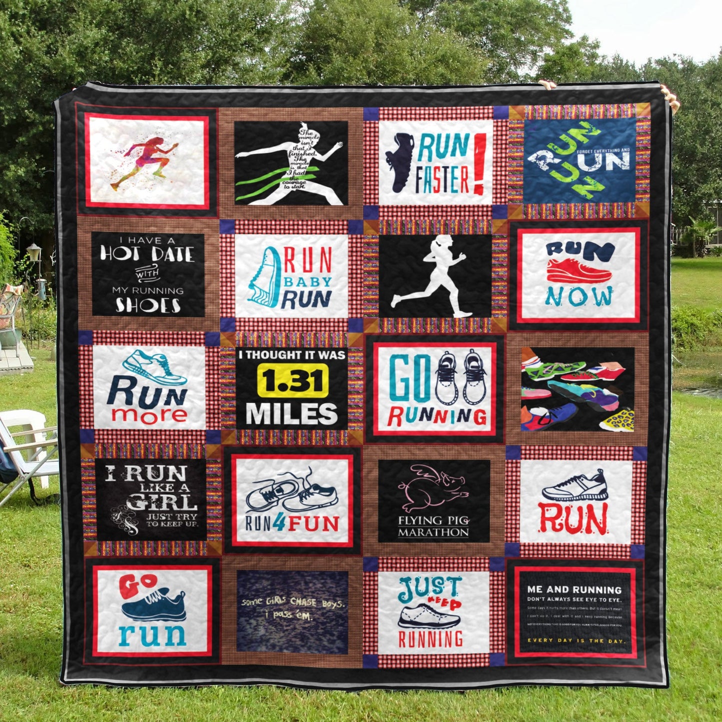 Go Running PKT200623 Quilt Blanket