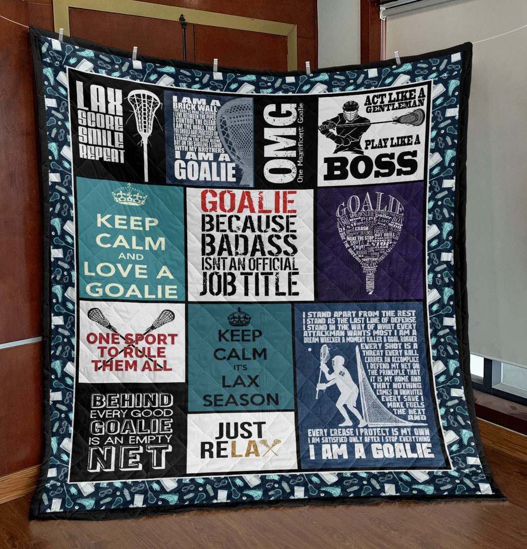 Goalie Because Lacrosse Men PK280512 Quilt Blanket