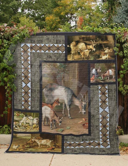 Goat And Chicken CLA31100127Q Quilt Blanket