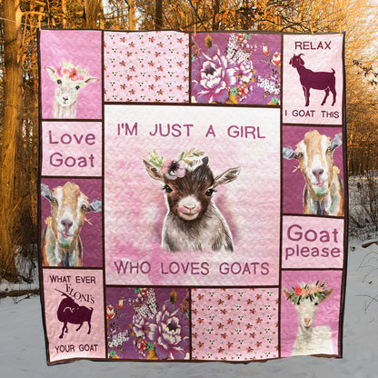 Goat CL01110135MDQ Quilt Blanket