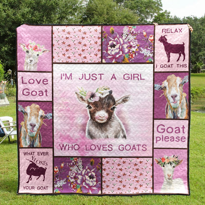 Goat CL01110135MDQ Quilt Blanket