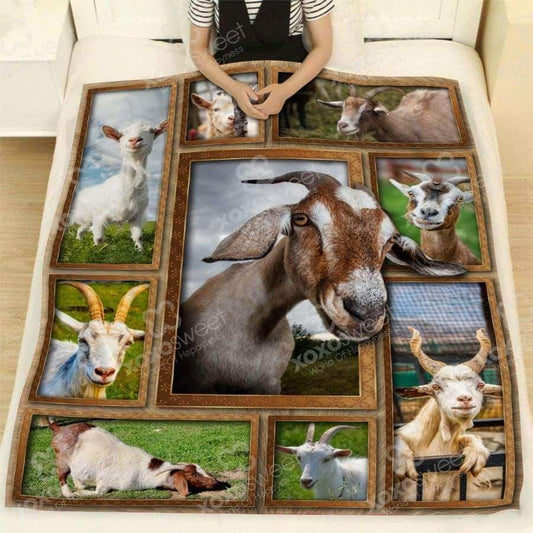 Goat CL05100223MDF Sherpa Fleece Blanket