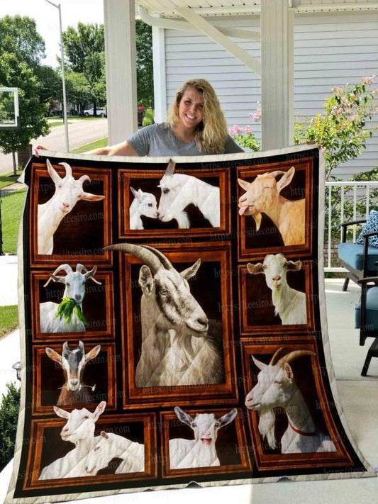 Goat CL08110239MDQ Quilt Blanket