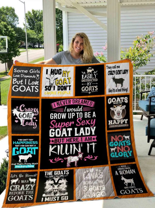 Goat CL14100227MDQ Quilt Blanket