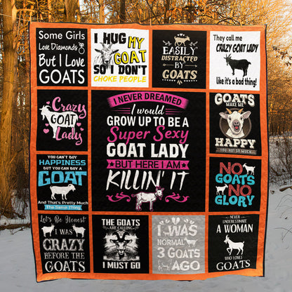 Goat CL14100227MDQ Quilt Blanket