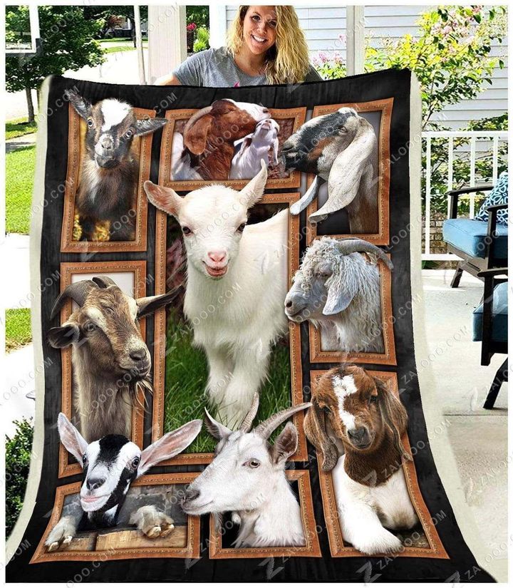 Goat CL240849MD Sherpa Fleece Blanket