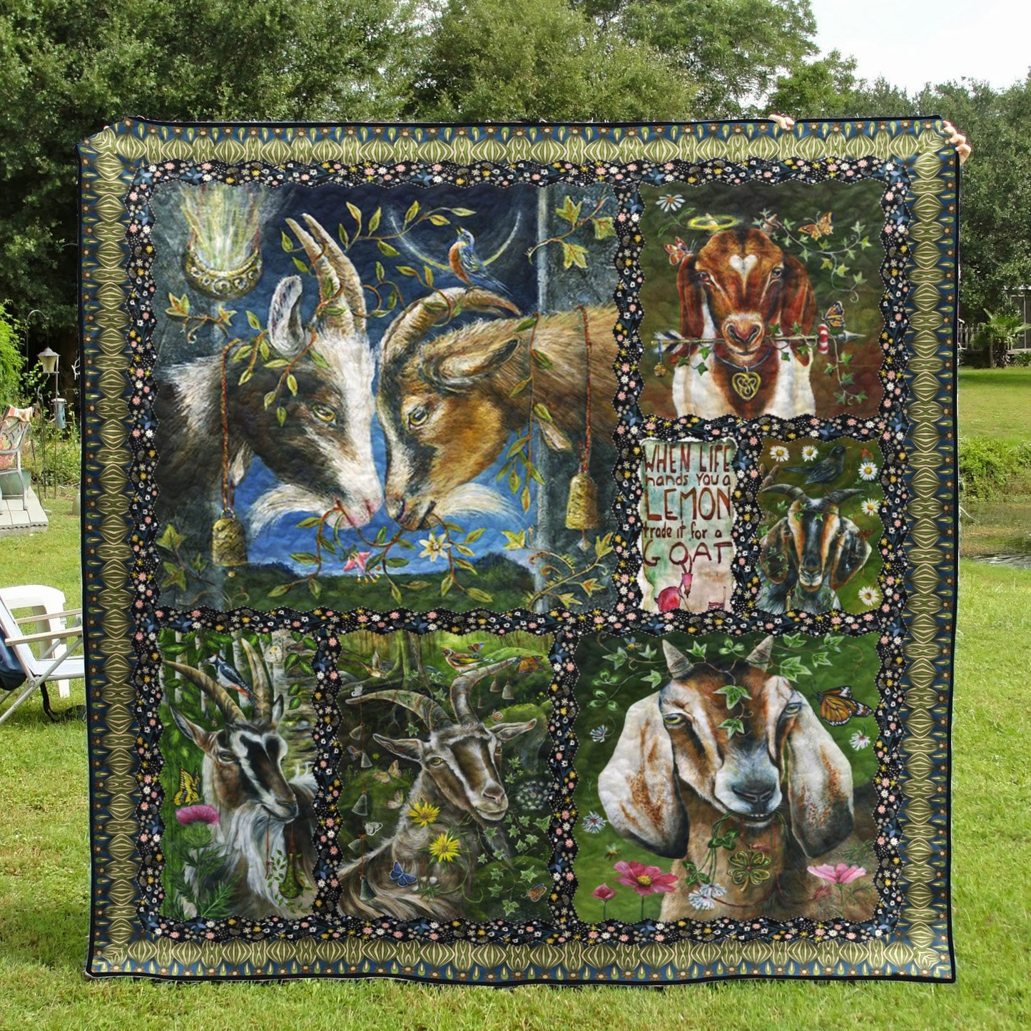 Goat CL28100785MDQ Quilt Blanket