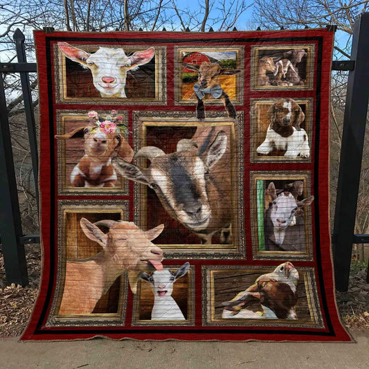 Goat Family ND031105 Quilt Blanket