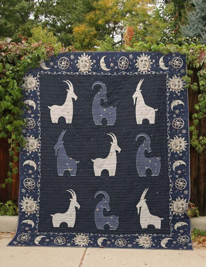 Goat Stars and Goats CLA18120308Q Quilt Blanket