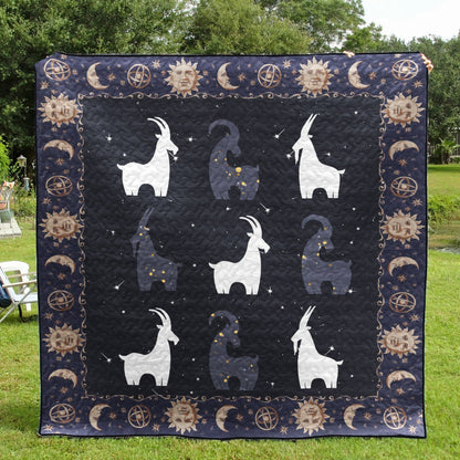 Goat Stars and Goats CLA18120308Q Quilt Blanket