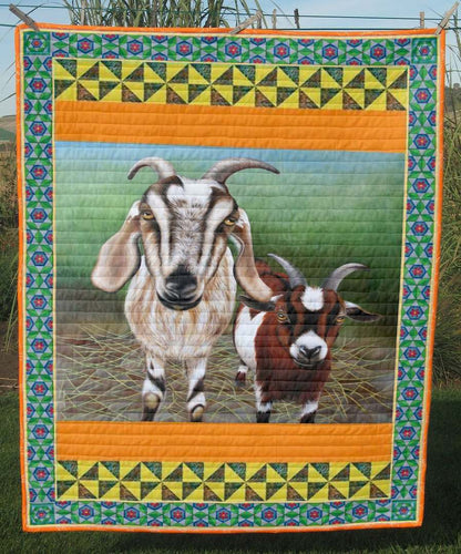 Goat Two Amazing Goats CLT270630 Quilt Blanket