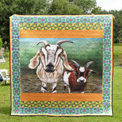 Goat Two Amazing Goats CLT270630 Quilt Blanket