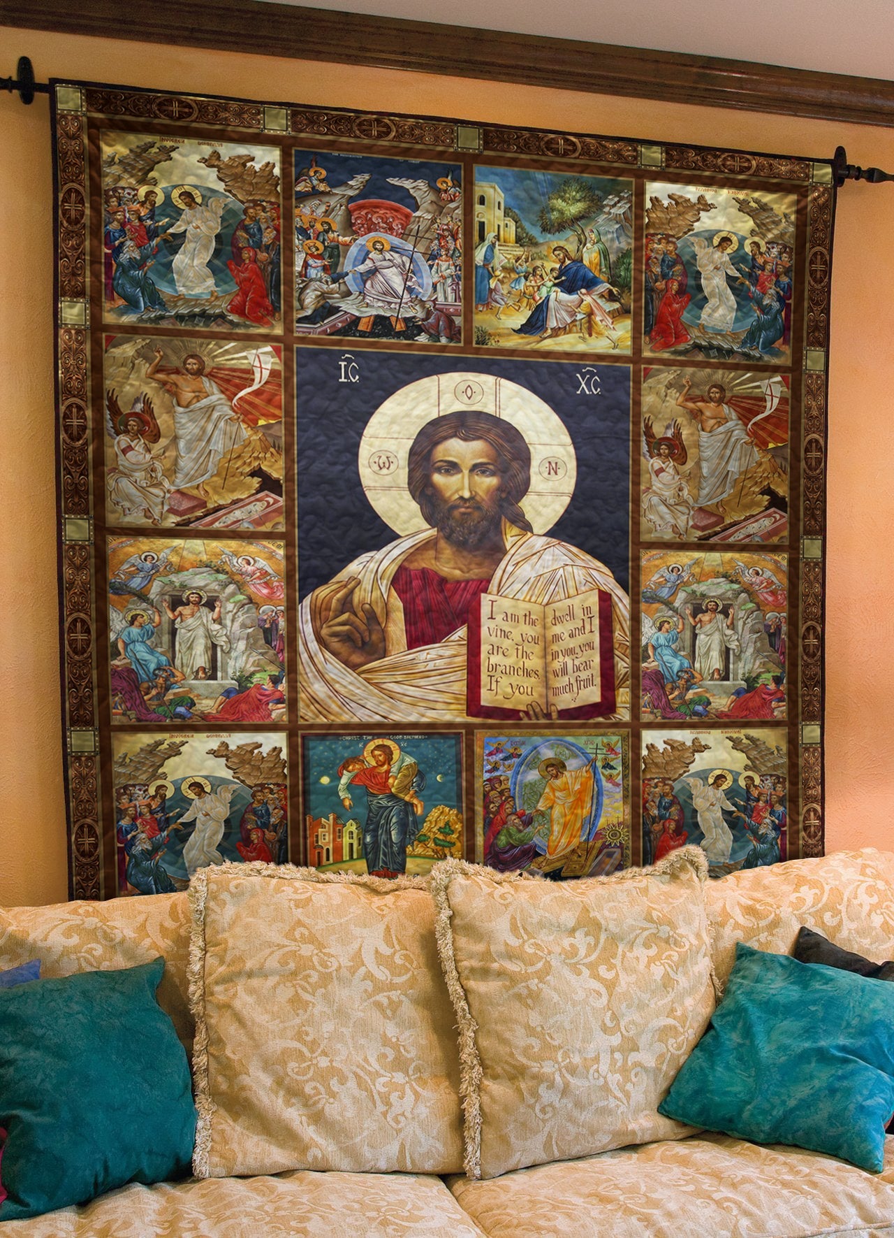 Christian God Is In Control Quilt Blanket HN020602M