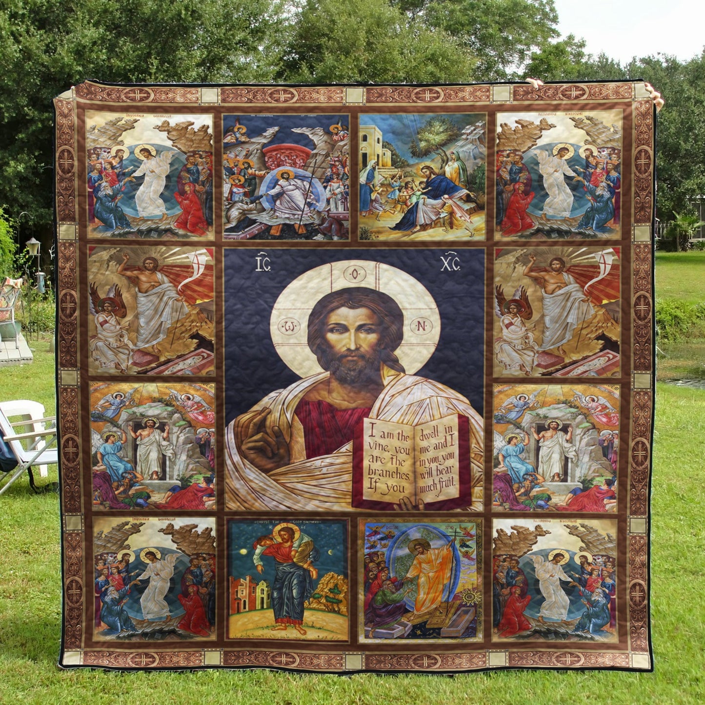 Christian God Is In Control Quilt Blanket HN020602M