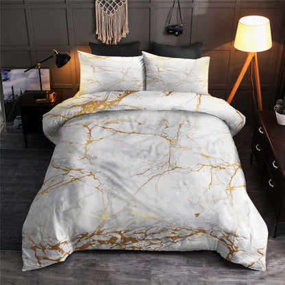 Gold and White Marble CLA22101035B Bedding Sets