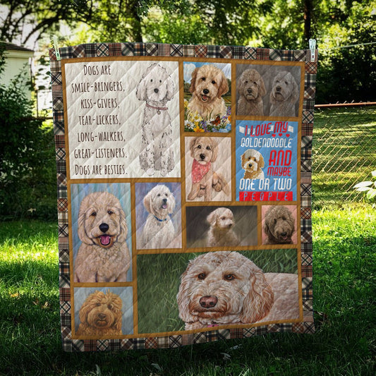 Golden Doodle CL10100133MDQ Quilt Blanket