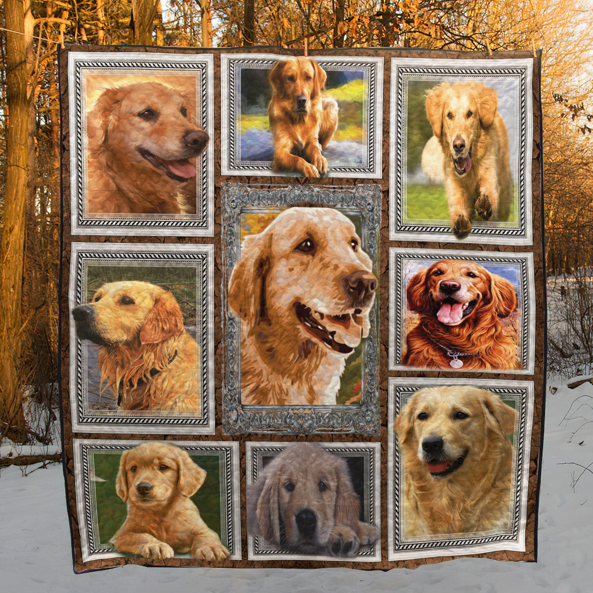 Golden Retriever Golden Is You CLA31100974Q Quilt Blanket