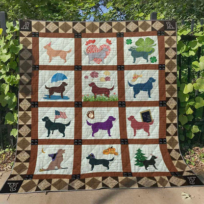 Golden Retriever HT300514 Quilt Blanket