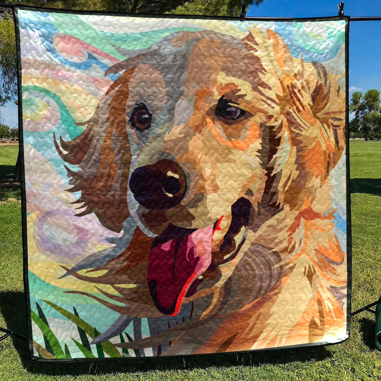 Golden Retriever TN270619 Quilt Blanket