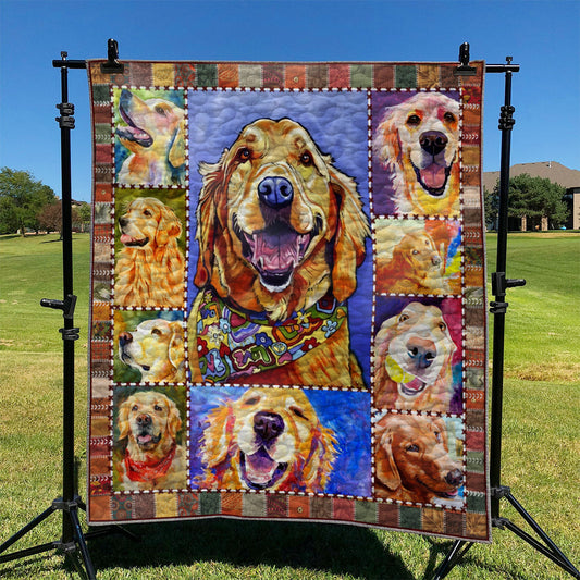 Golden Retriever YH3010302 Quilt Blanket