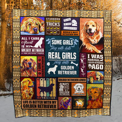 Golden Retriever YH3010303 Quilt Blanket