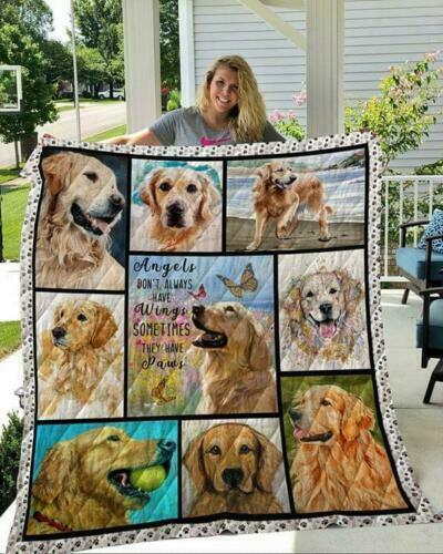 Golden Retriever Angels CLM1110096S Sherpa Fleece Blanket