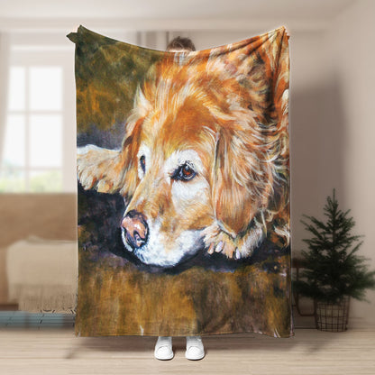 Golden Retriever BL170988F Sherpa Fleece Blanket