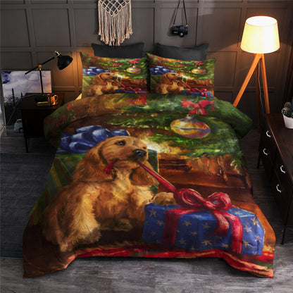 Golden Retriever Christmas HN170975B Bedding Sets