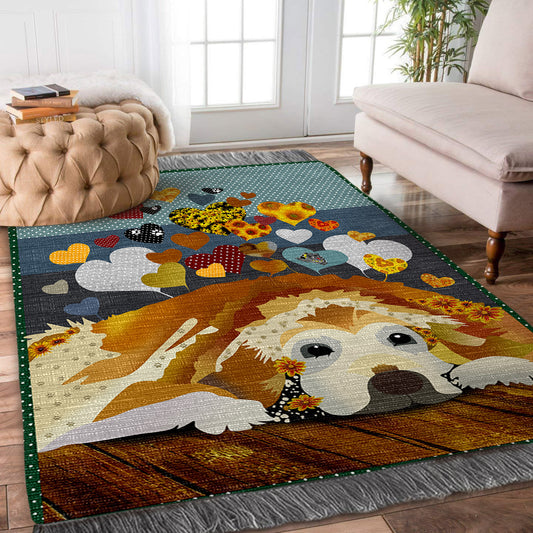 Golden Retriever DD230815O Decorative Floor-cloth
