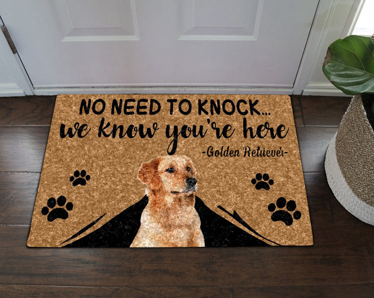 Golden Retriever DN08100047D Non-slip Door mats