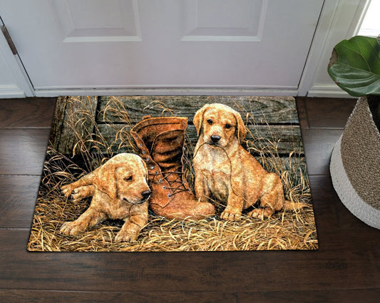 Golden Retriever ML040905D Non-slip Door mats