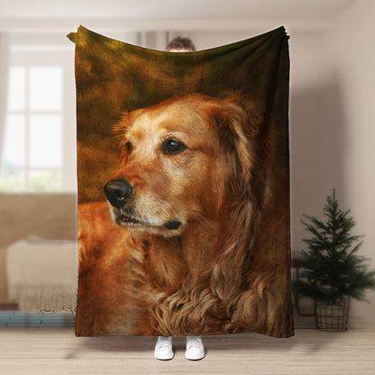 Golden Retriever TT0809099TT Sherpa Fleece Blanket