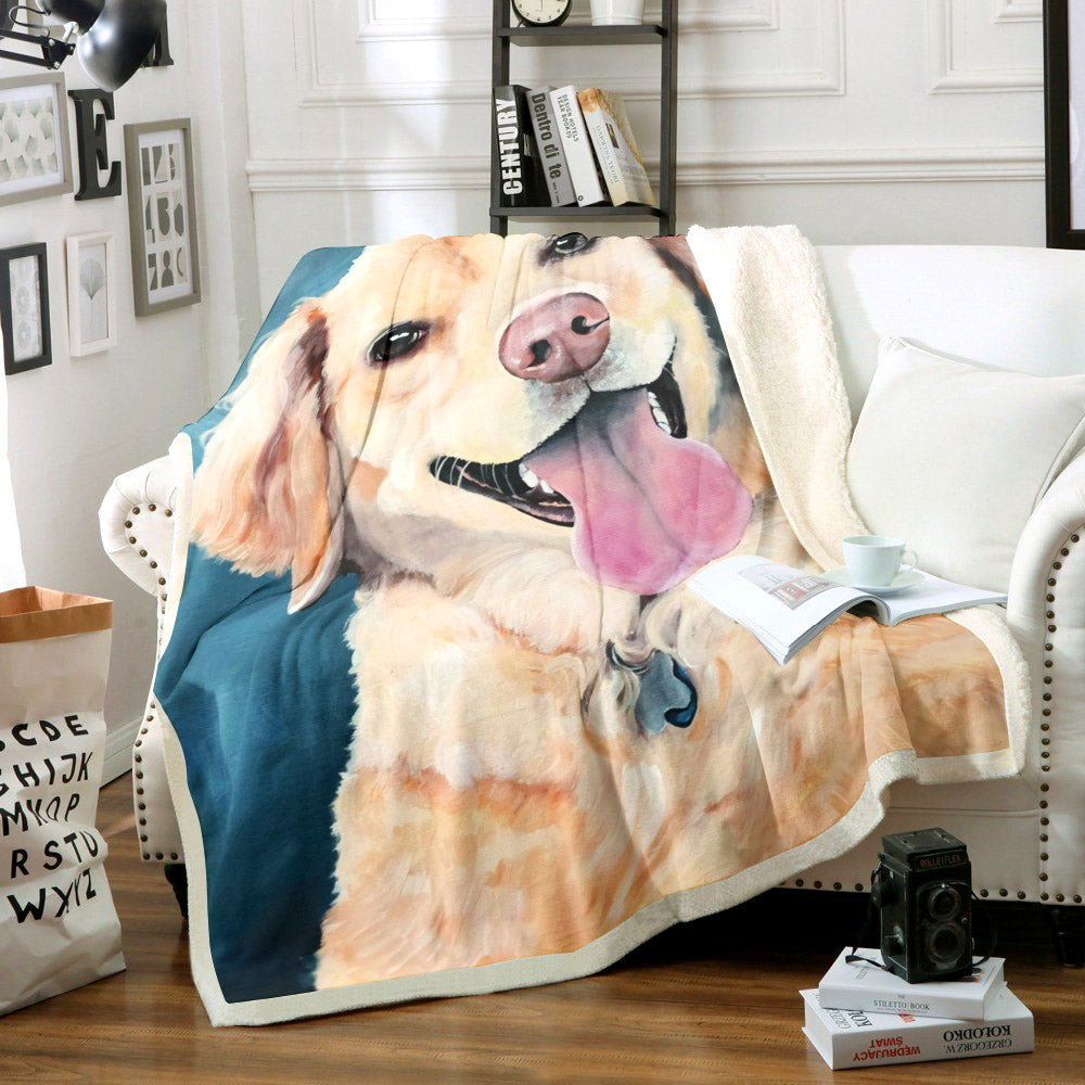 Golden Retrievers TT0211053TT Sherpa Fleece Blanket