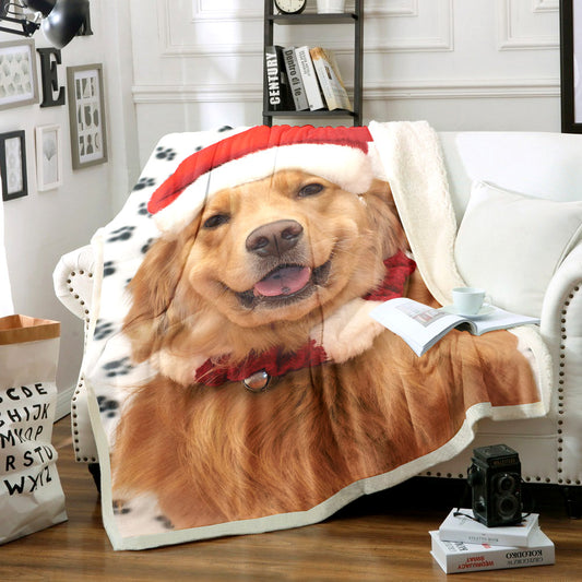 Golden Retrievers TT0611084TT Sherpa Fleece Blanket
