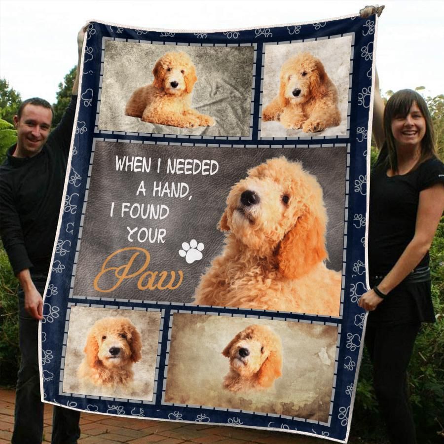 Goldendoodle CLM2410189S Sherpa Fleece Blanket