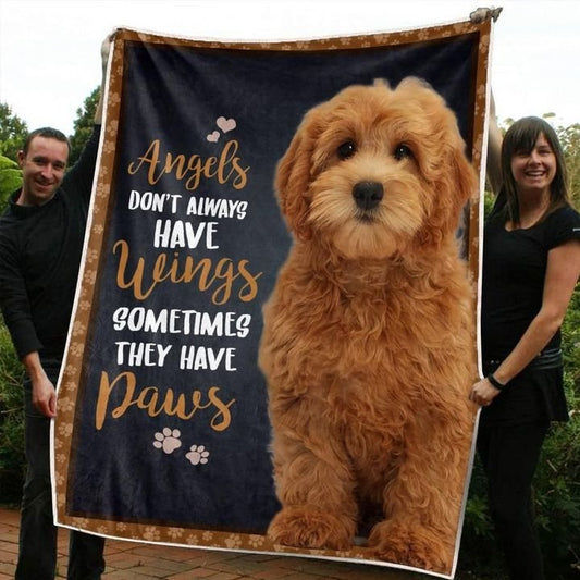 Goldendoodle CLM2410191S Sherpa Fleece Blanket